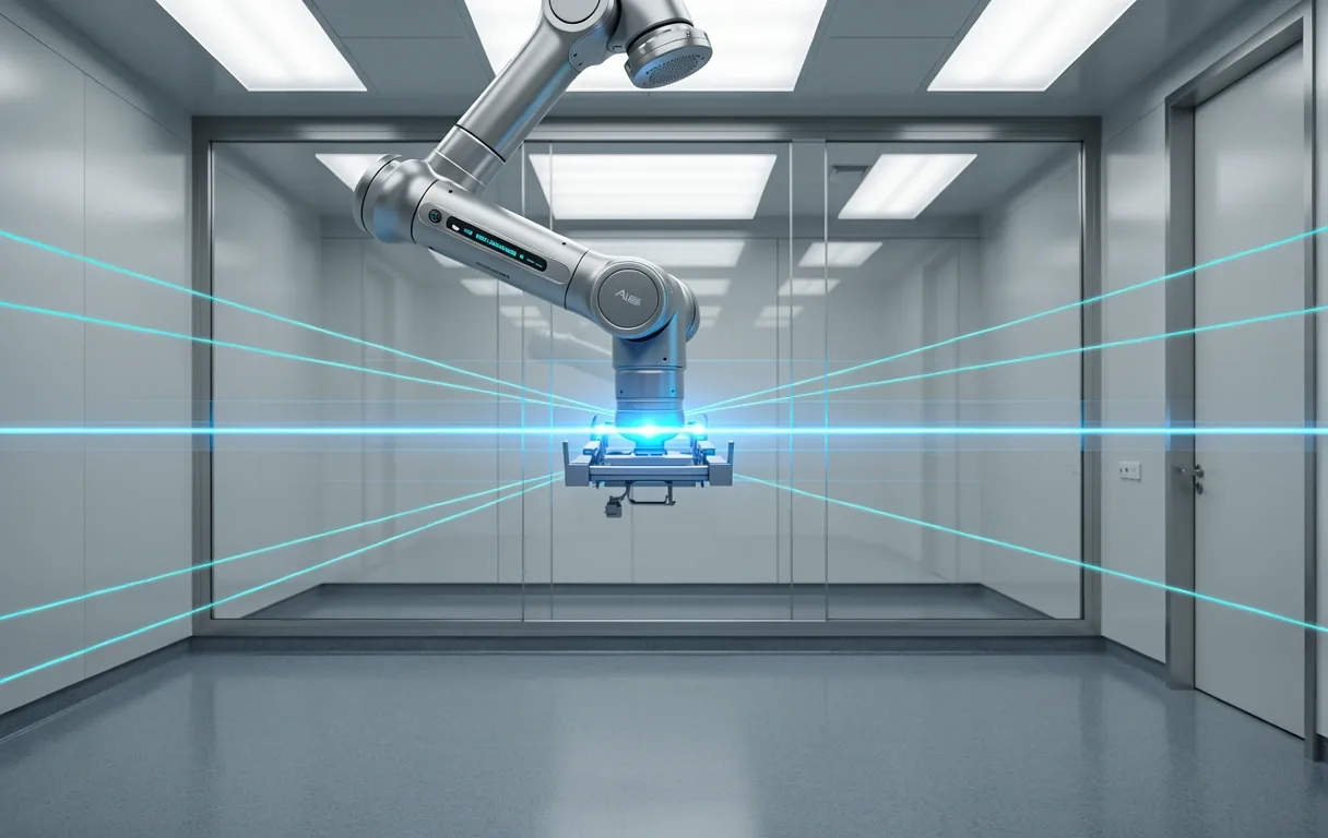 Surgical robotics interface visualizing a systematic search